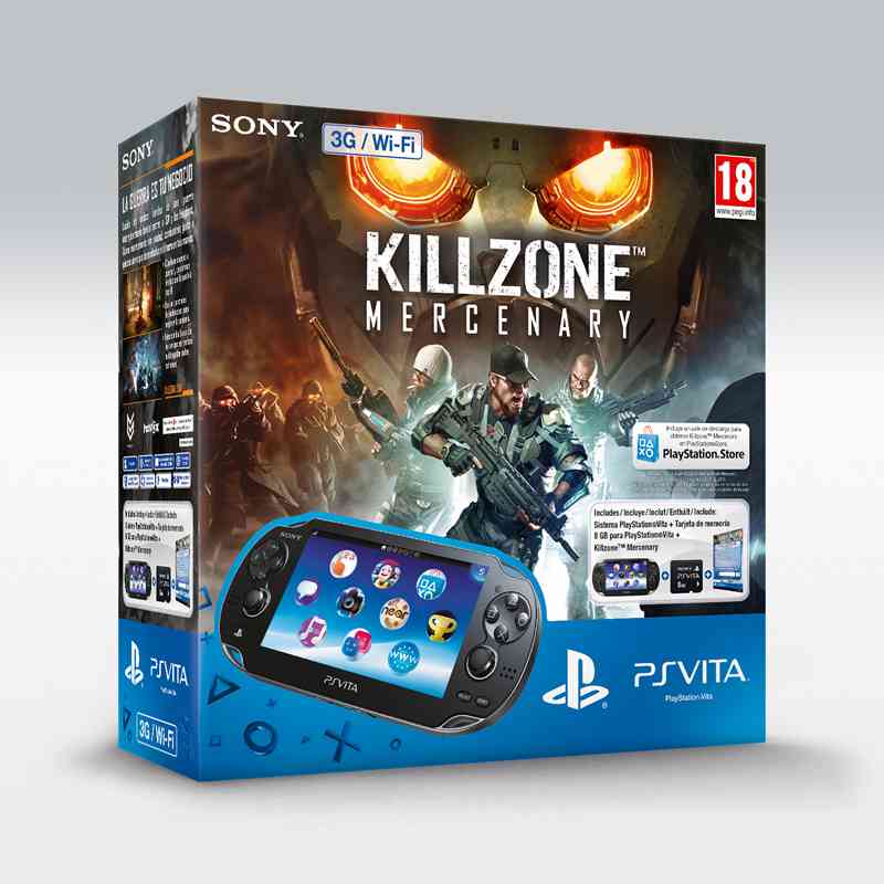Consola Ps Vita 3g   Killzone Mercenary Voucher 